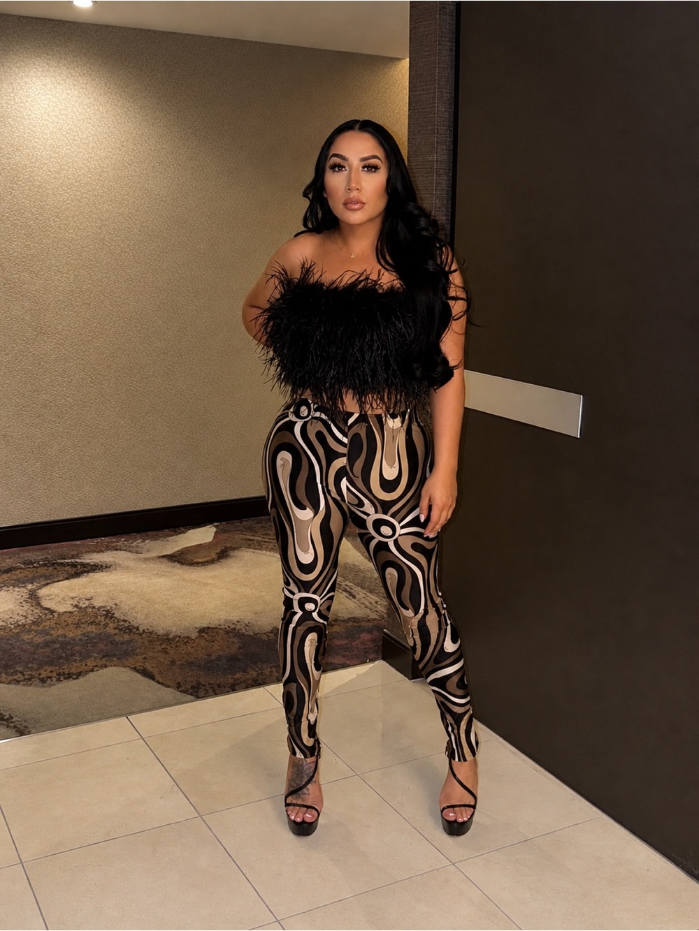 Pucci Leggings - Black & Brown